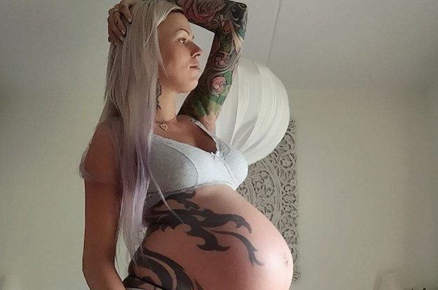 Pregnant tattoo teen